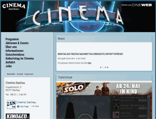 Tablet Screenshot of cinema-dachau.de